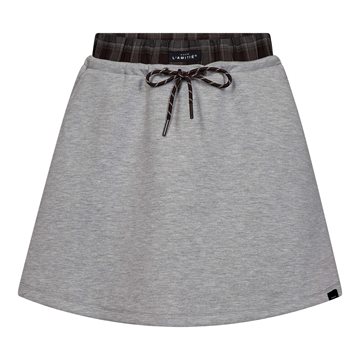 Haute L' Amitié - Maxi Sweat Pull-On Skirt - Grey Melange